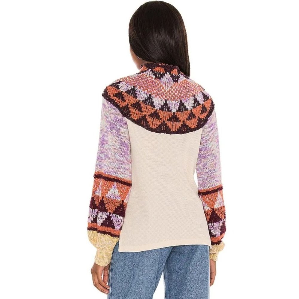 Free People Femme Swit The Small Stuff Sweater Top - Picture 2 of 8